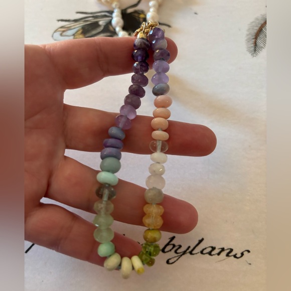 Tova Malibu 9" Gemstone Extender In Dreamy Greens and Lavender Colorway - Picture 12 of 13